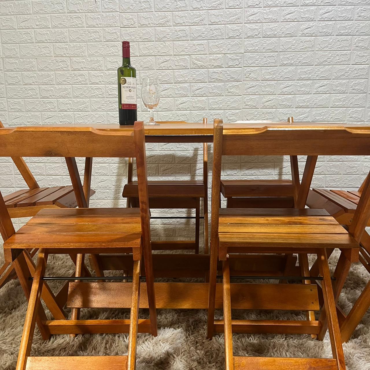 conjunto dobravel 120x70 6 cadeiras mel 3